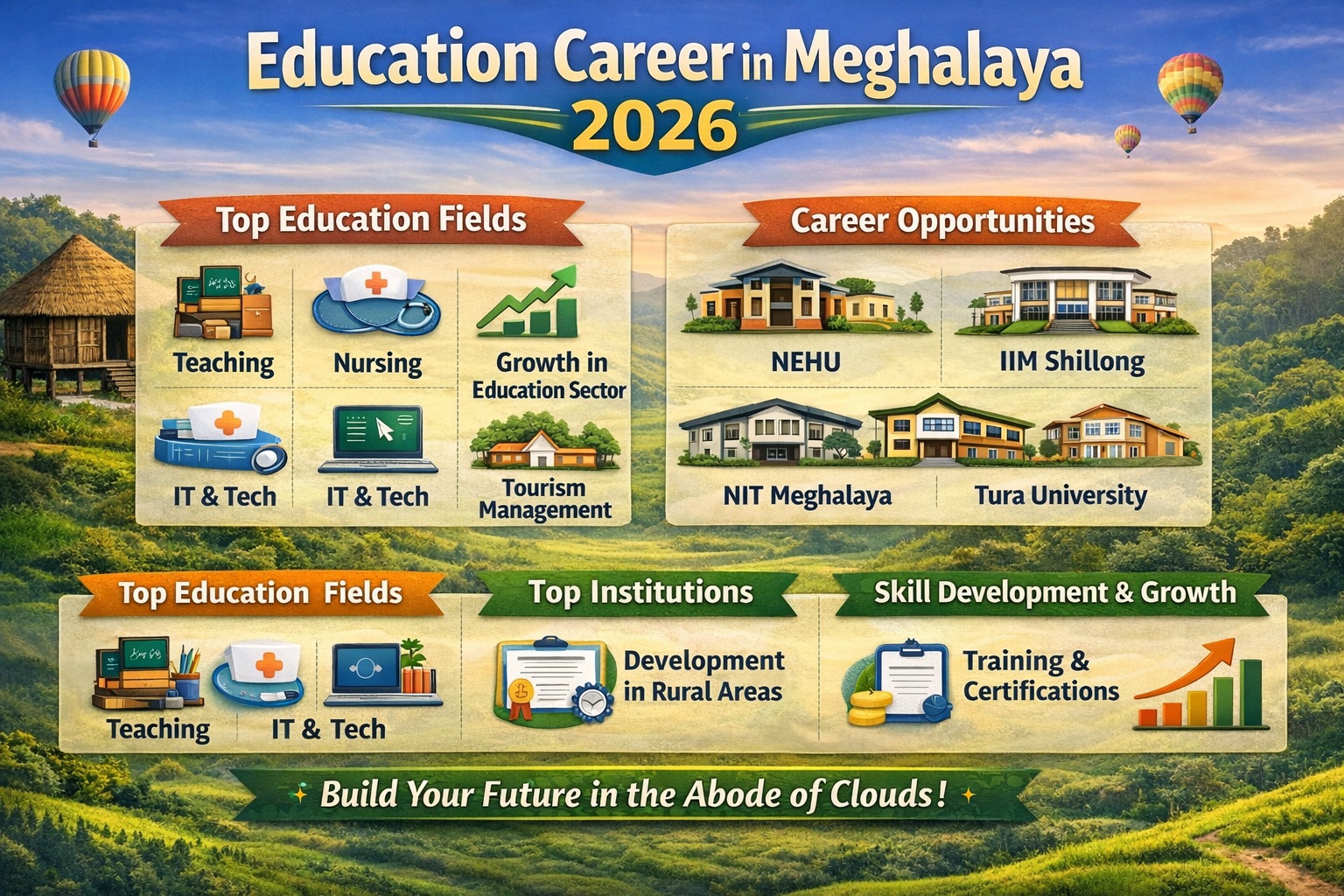 Education Career in Meghalaya 2026 Infographic