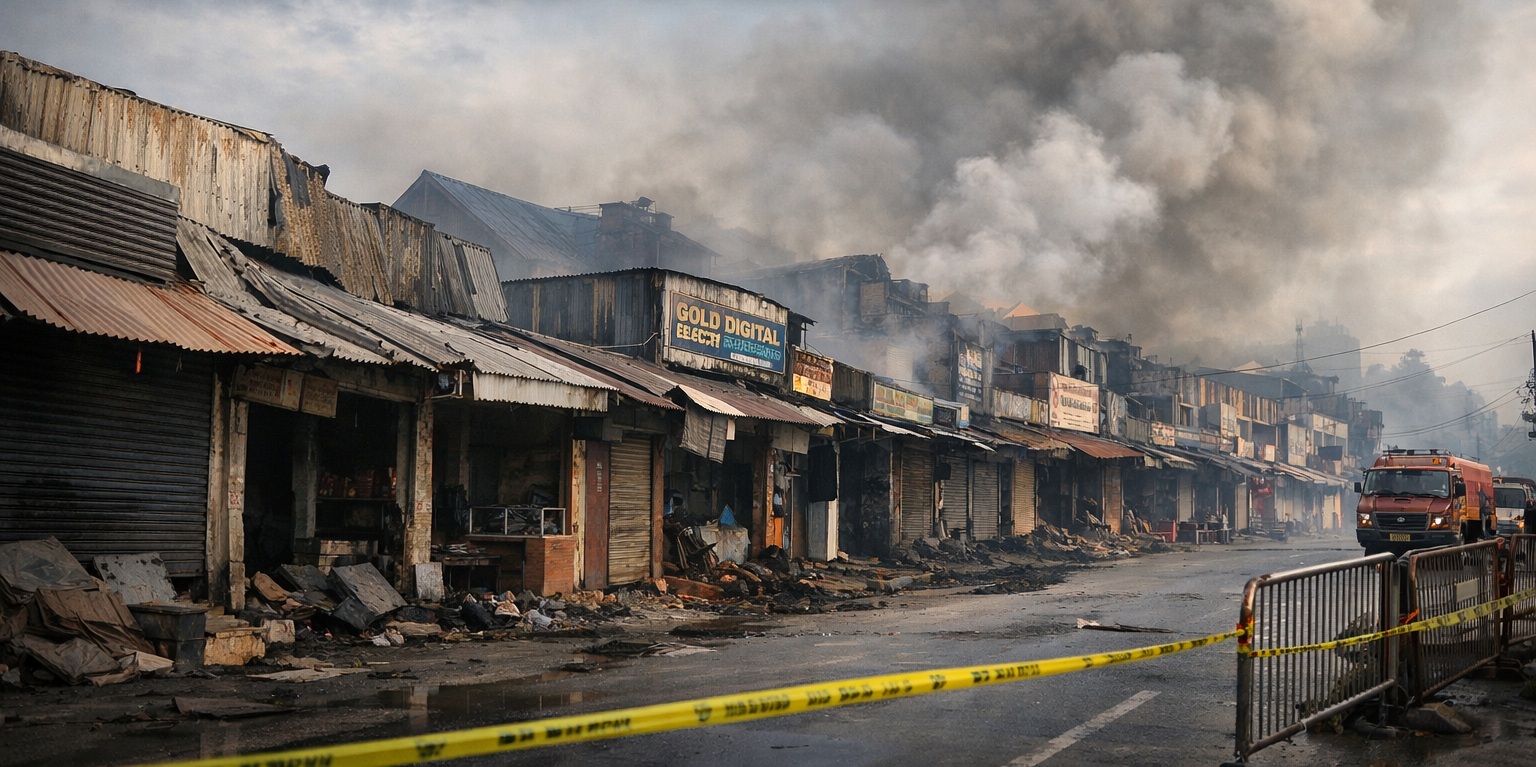 Lad Rymbai Shops Fire