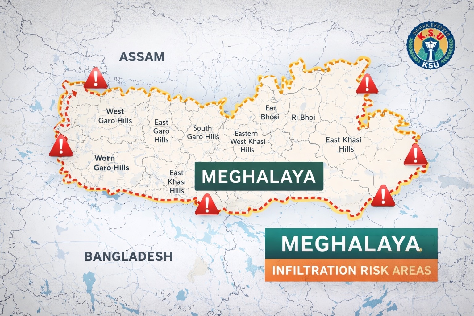 Infiltration Risk in Meghalaya
