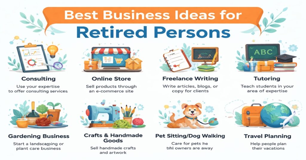 business ideas for retired persons