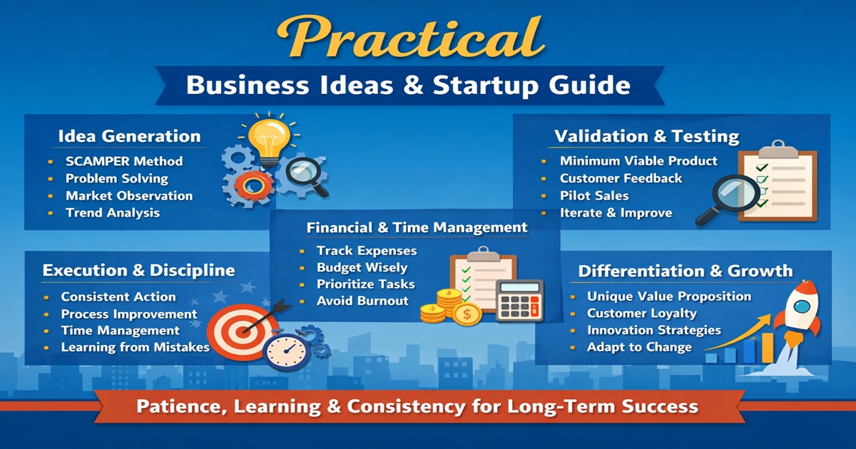 Business Ideas: A Practical Guide to Starting and Growing Sustainably