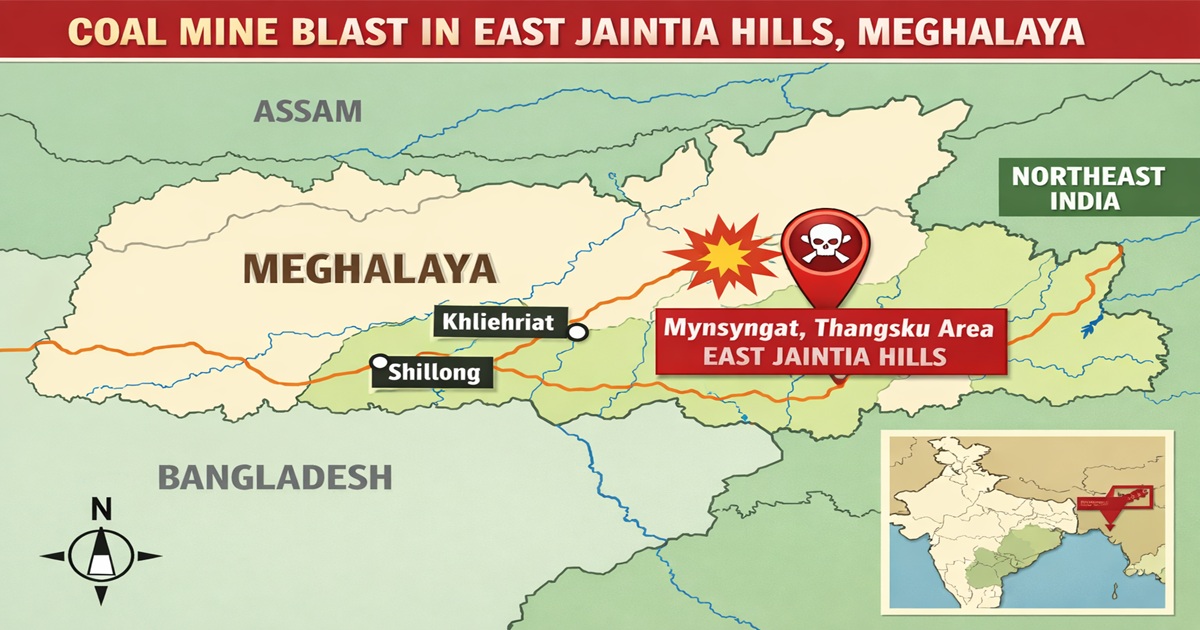 coal mine blast in East Jaintia Hills